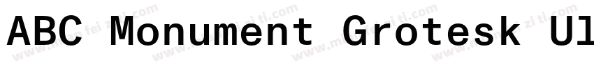 ABC Monument Grotesk Ultra字体转换